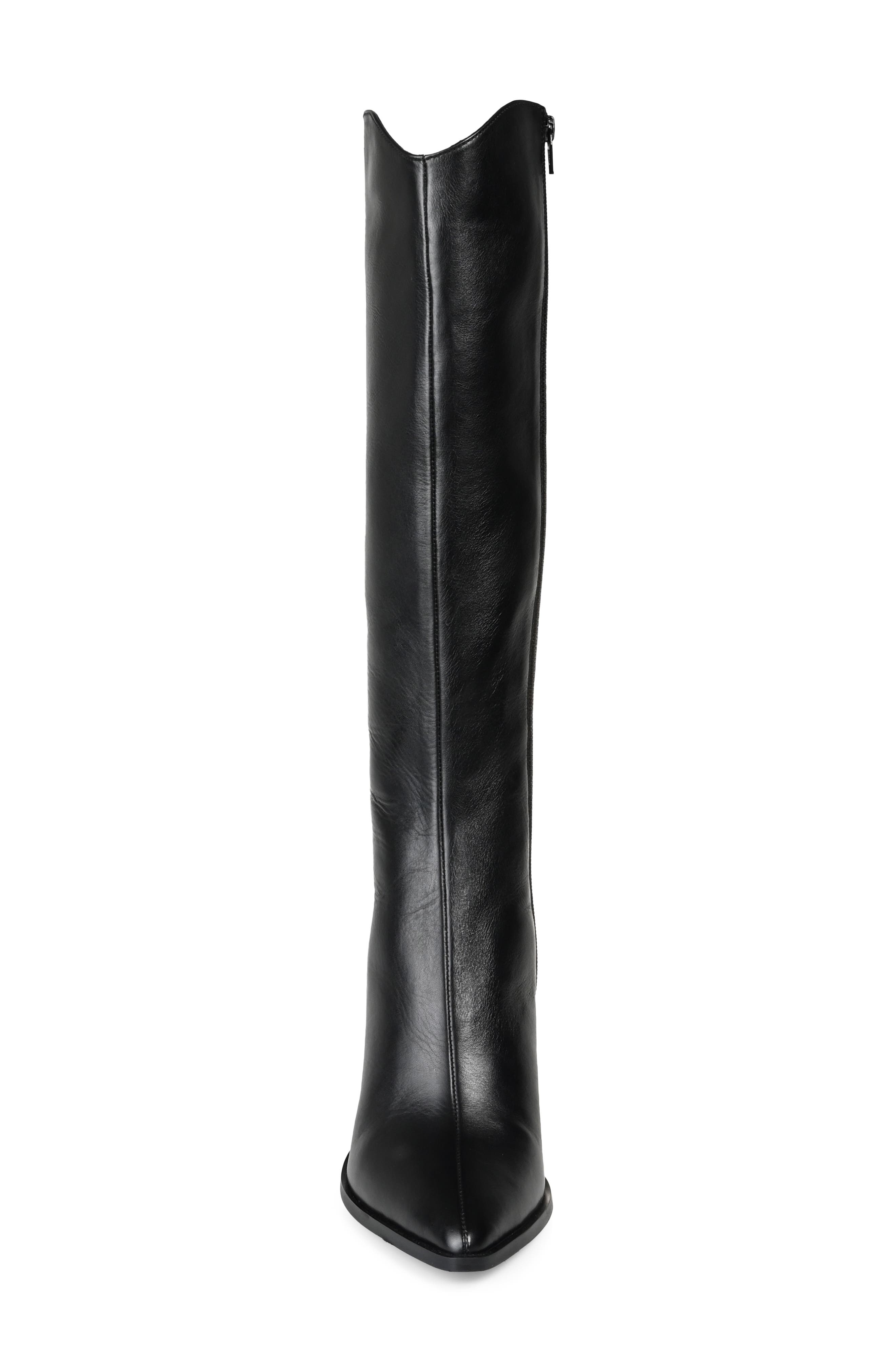 Journee Signature Laila Leather Boot, Alternate, color, 