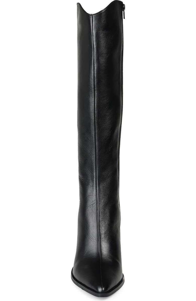 Journee Signature Laila Leather Boot, Alternate, color,