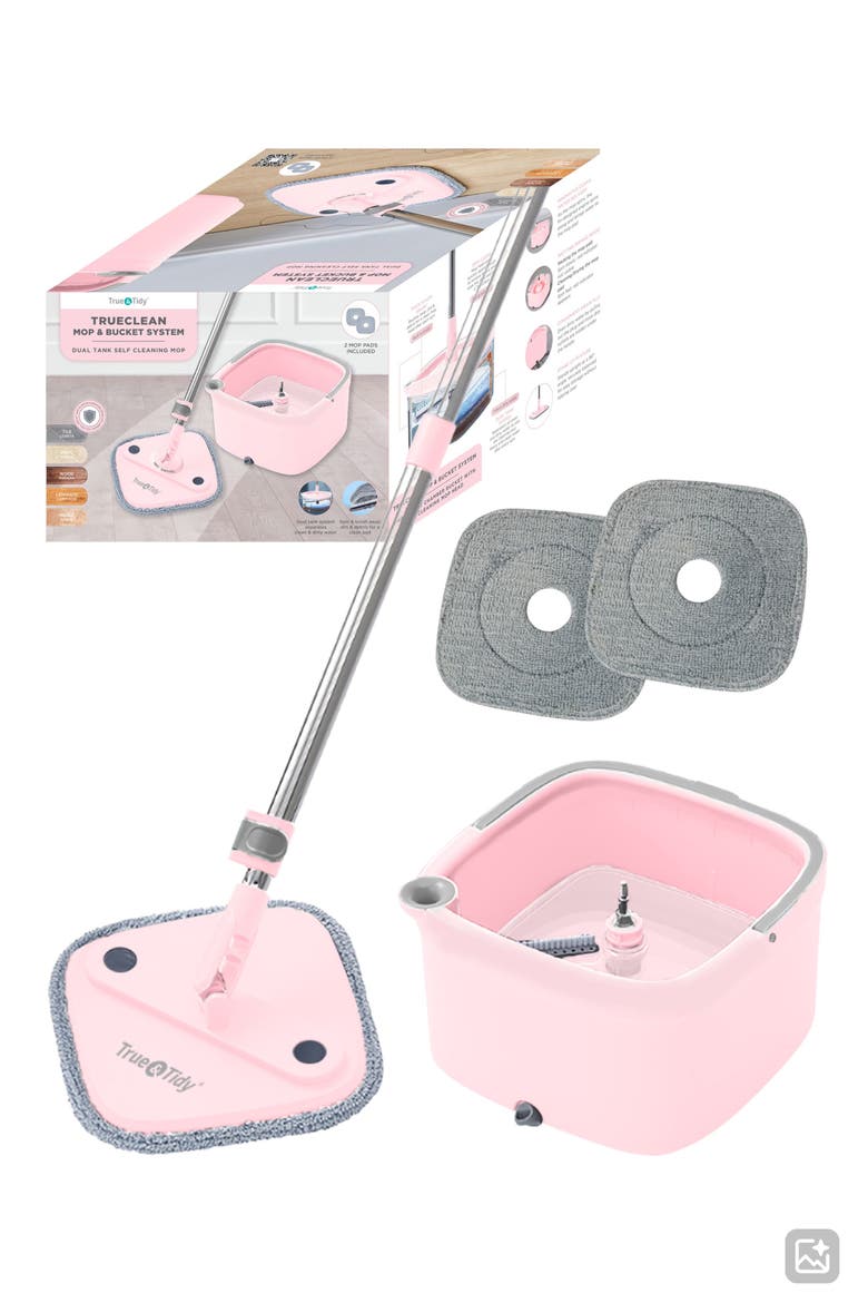 TrueClean Mop & Bucket System, Main, color, ROSE