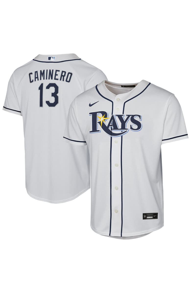 Nike Youth Nike Junior Caminero White Tampa Bay Rays Home Replica Player Jersey, Main, color, White
