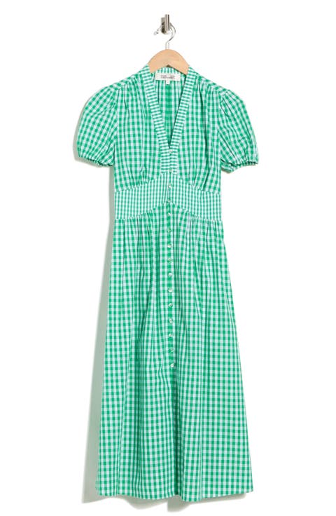 Erica Puff Sleeve Gingham Sundress