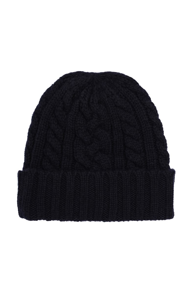 Polo Ralph Lauren Recycled Cable Beanie, Alternate, color, Collection Navy