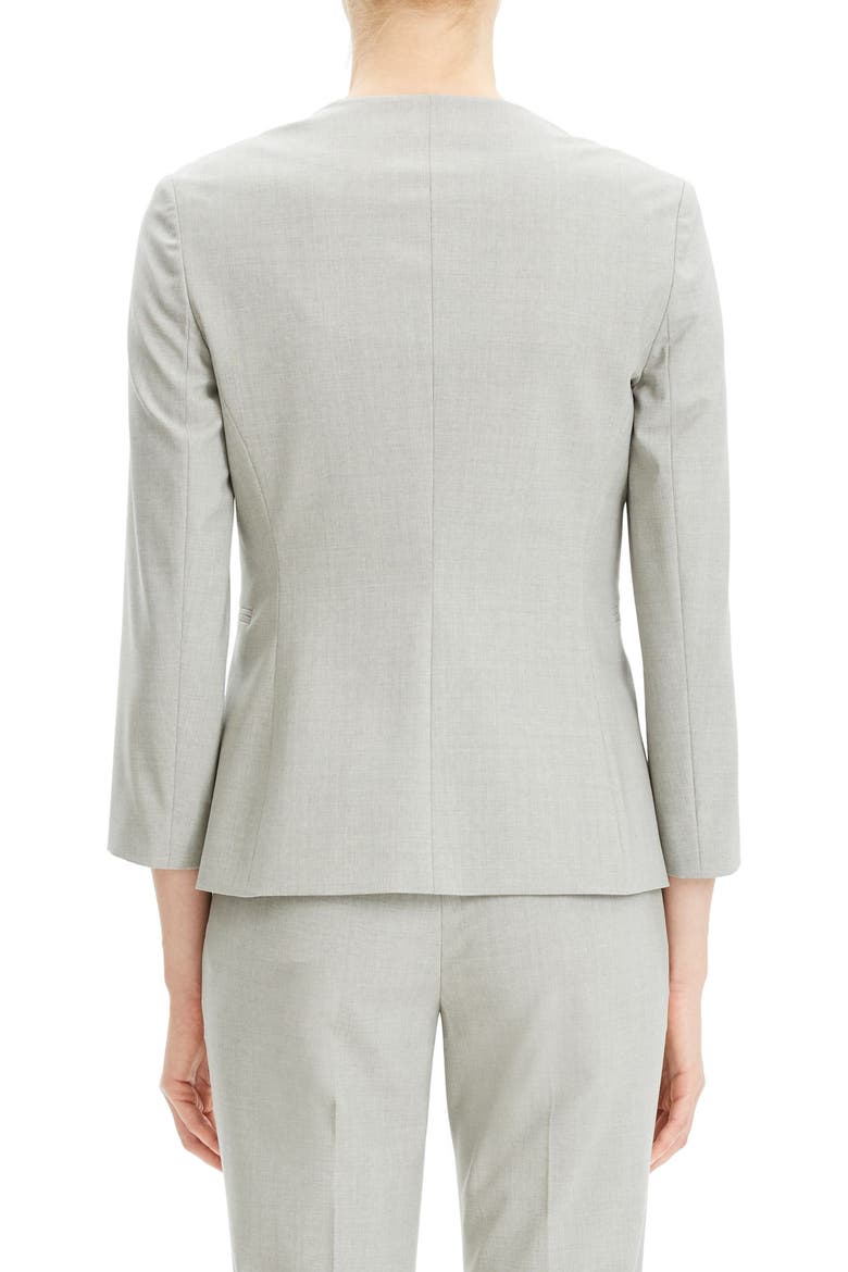 Lindrayia B Good Wool Suit Jacket (Nordstrom Exclusive), Alternate, color, LIGHT GREY MELANGE