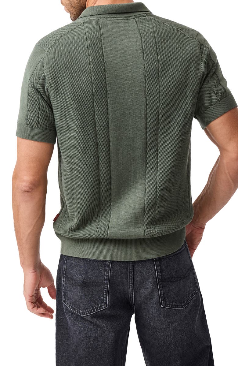 Rodd & Gunn Cobb River Short Sleeve Knit Button-Up Shirt, Alternate, color, Forest