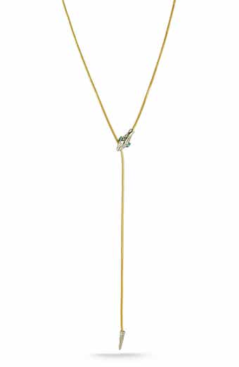 Cubic Zirconia Snake Y-Necklace
