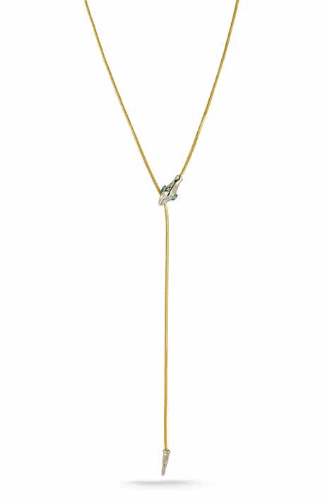 Cubic Zirconia Snake Y-Necklace