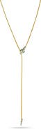 CHLOE AND MADISON Cubic Zirconia Snake Y-Necklace