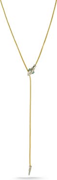 CHLOE AND MADISON Cubic Zirconia Snake Y-Necklace