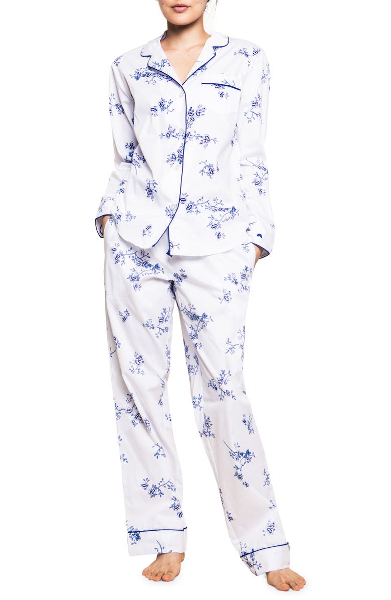 Petite Plume Floral Pajamas, Main, color, 