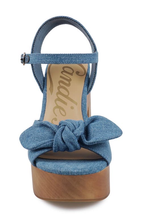 Candies Candie's Knotted Platform Sandal In Blue