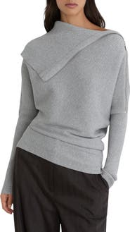 Reiss Leena Off the Shoulder Ribbed Sweater