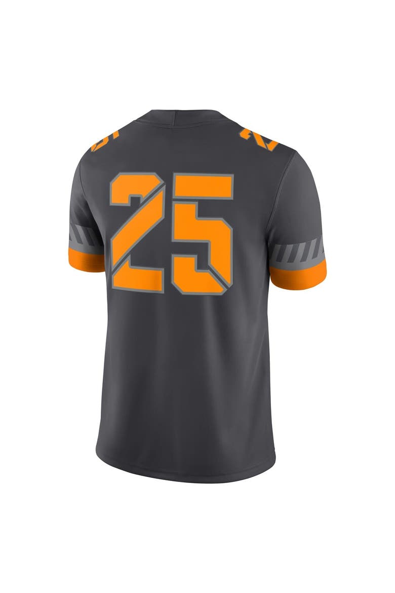 Men's Nike #25 Anthracite Tennessee Volunteers Game Jersey, Alternate, color, Anthracite