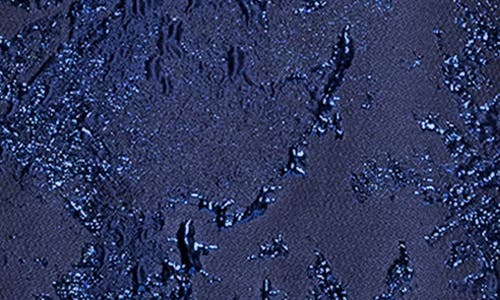 Xscape Evenings Metallic Brocade Asymmetric Strapless Gown In Blue