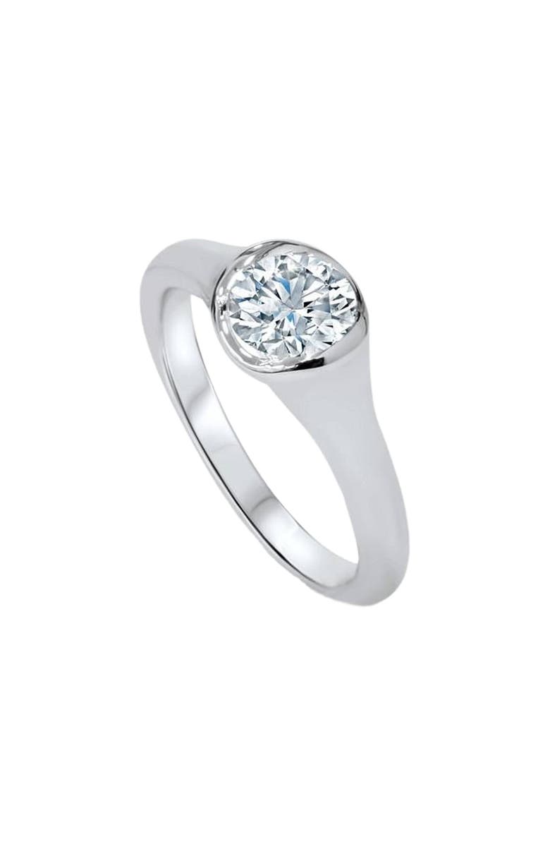 Bliss Diamond 3/4ct Bezel Solitaire Lab Grown Diamond Engagement Ring 14K Gold, Alternate, color, 