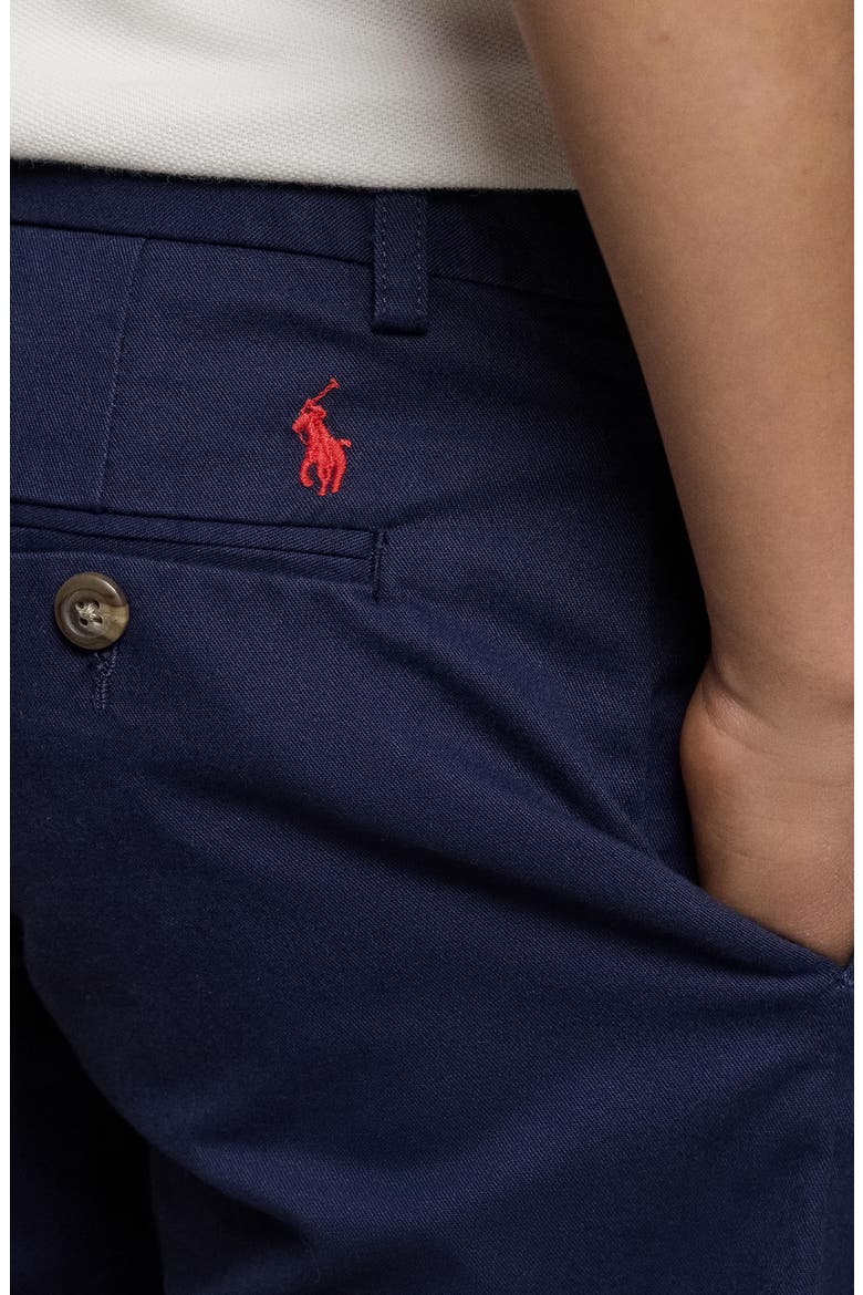Kids' Flat Front Stretch Cotton Chinos, Alternate, color, AVIATOR NAVY