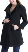 Kimi & Kai Penelope Maternity A-Line Wool Coat