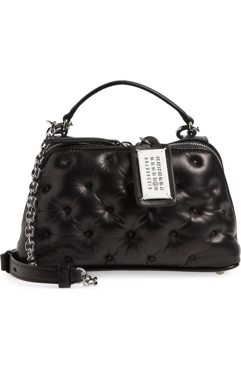 Maison Margiela Glam Slam Trapezoid Leather Top Handle Bag, Main, color,