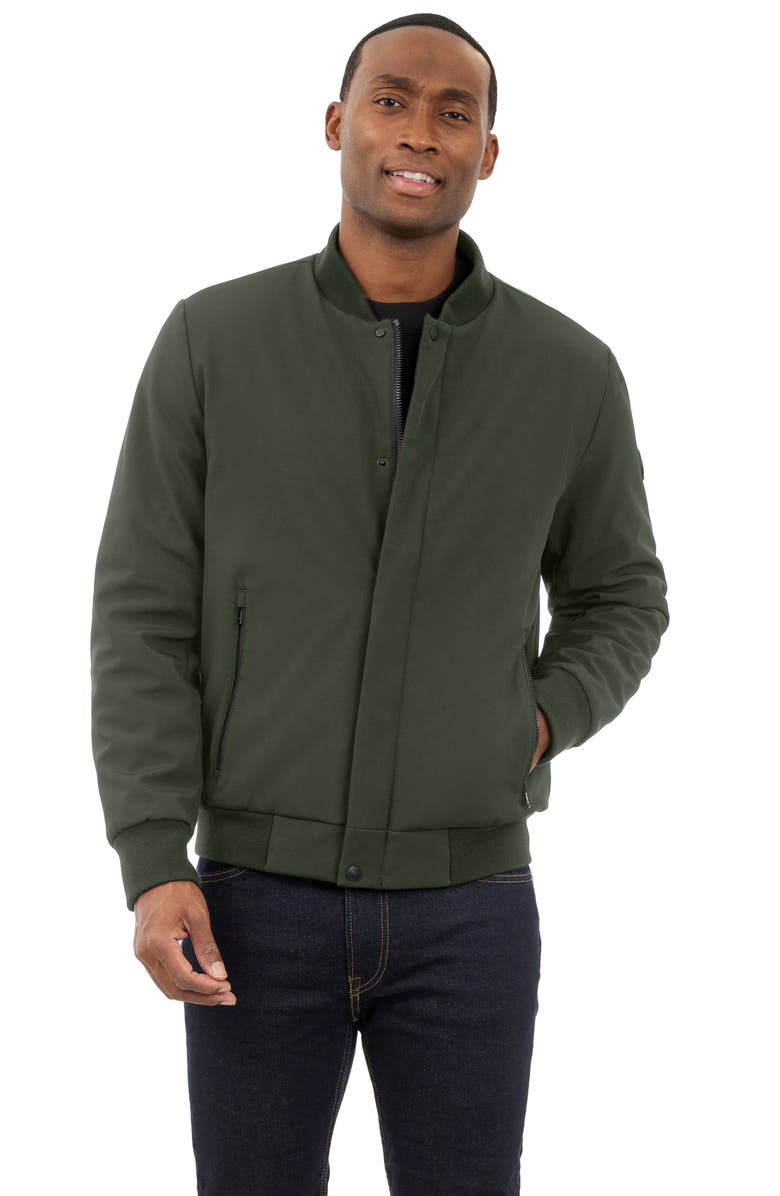 Michael Kors Earlston Bomber Jacket, Alternate, color, Olive