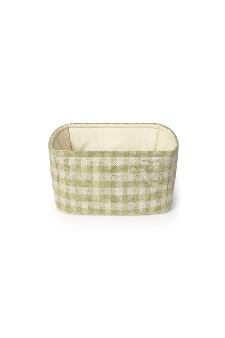 Quilted Basket, Alternate, color, Matcha, Natural