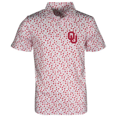 Garb Kids' Toddler  White Oklahoma Sooners Earnest Allover Print Polo