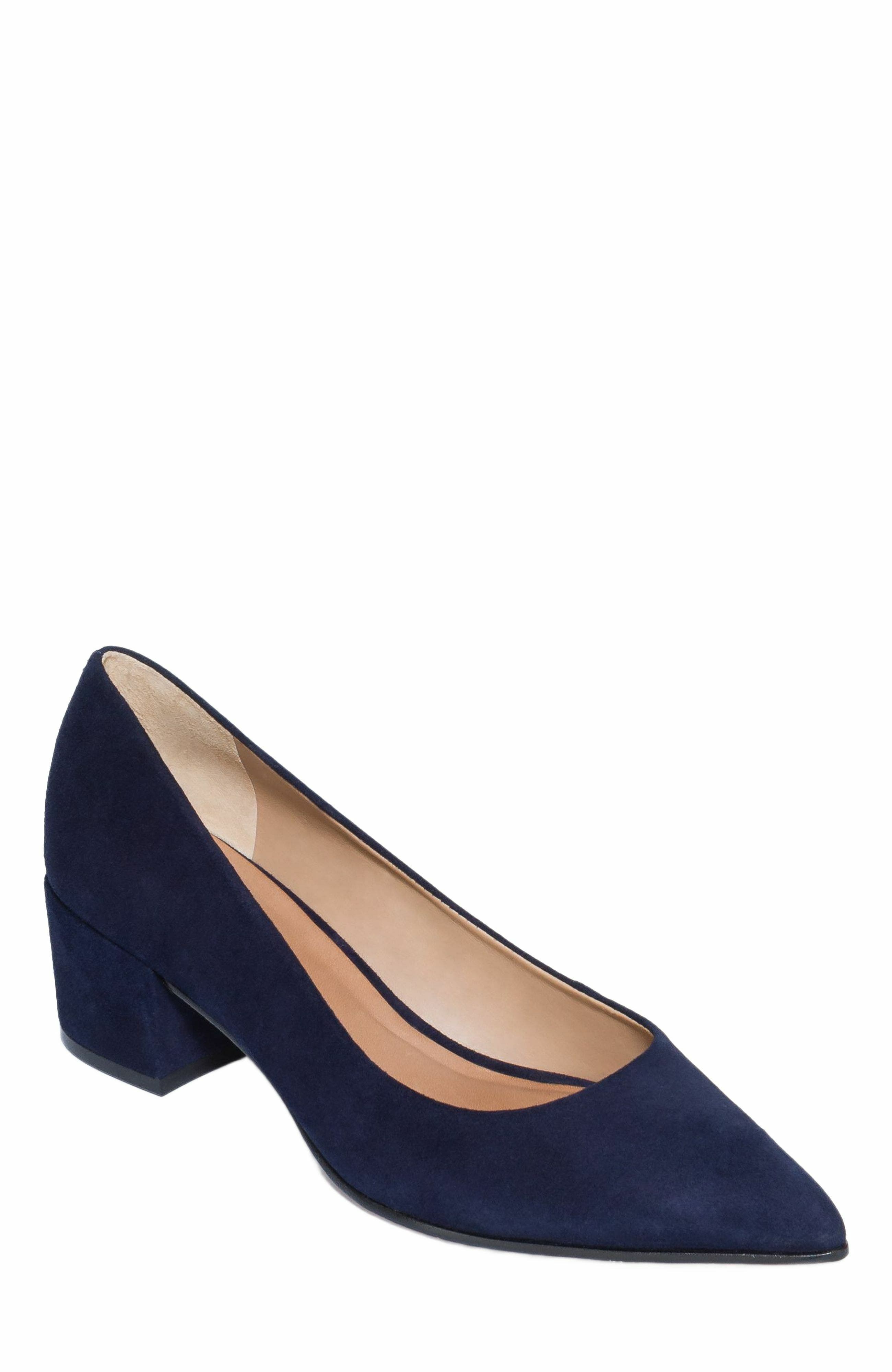 Millie Block Heel Pump, Alternate, color, DARK NAVY