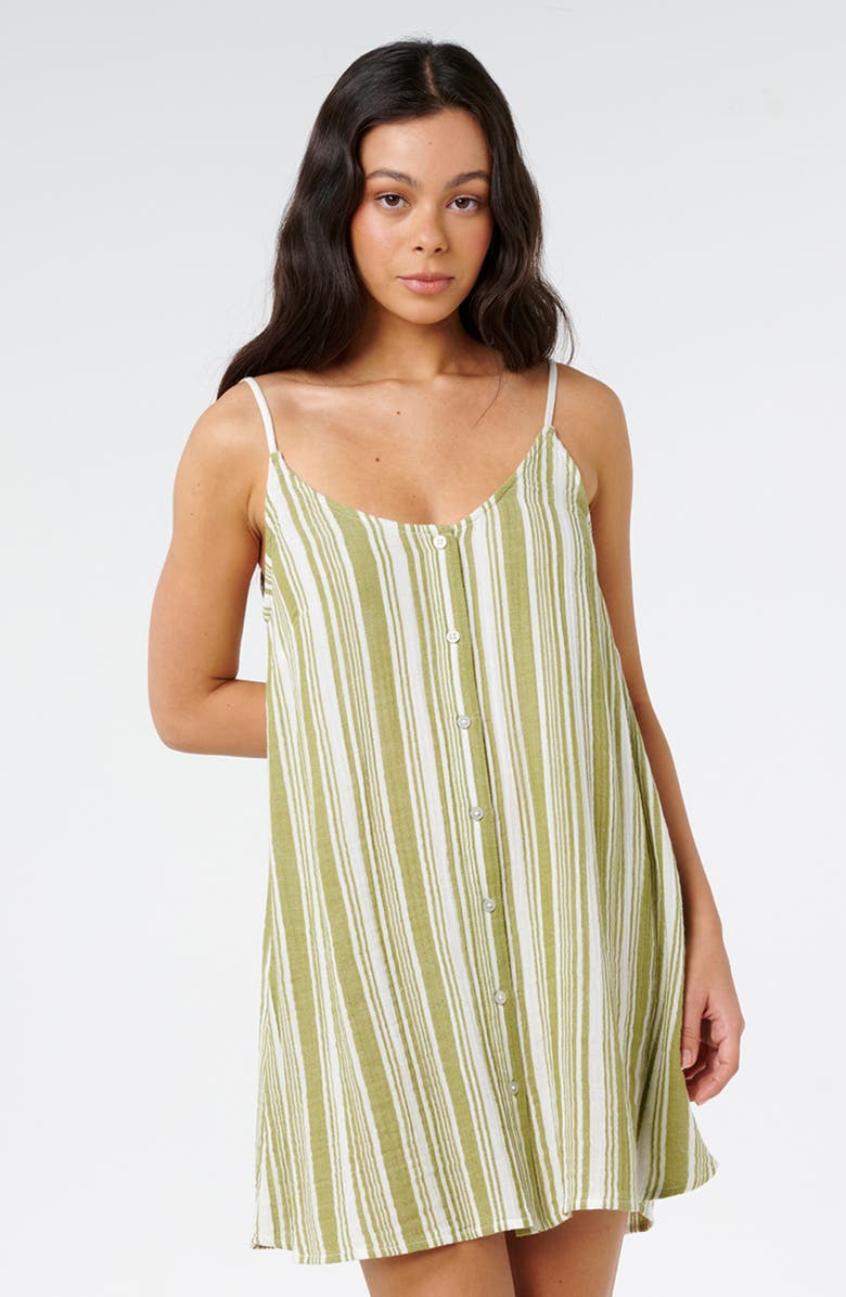 Rip Curl Surf Stripe Cotton Gauze Cover-Up Dress, Alternate, color,