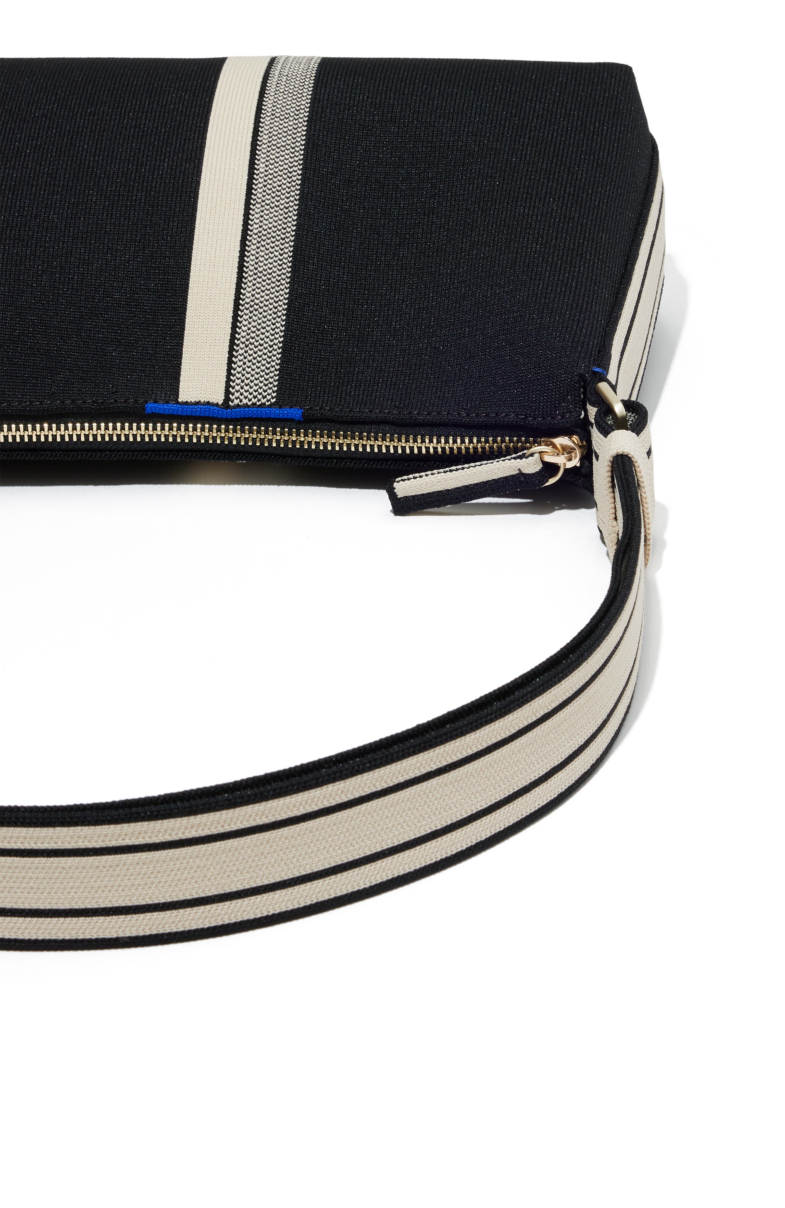 Rothy's The Casual Crossbody, Alternate, color, Black & Ivory Stripe