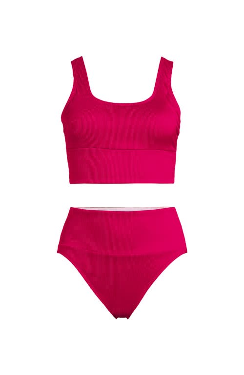 Shop Lands' End Tugless Tankini Top And High Waisted Bottom Swimsuit Set
