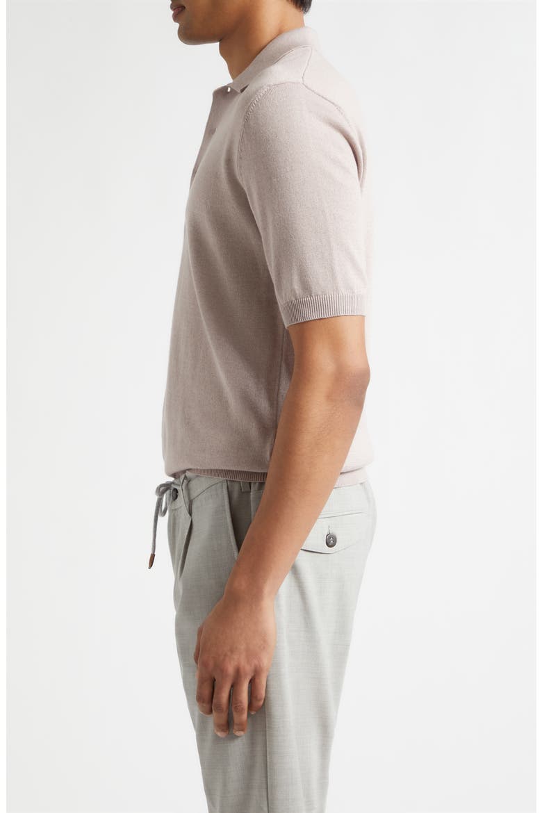 Cotton & Cashmere Polo, Alternate, color, 26 DUSTY PINK
