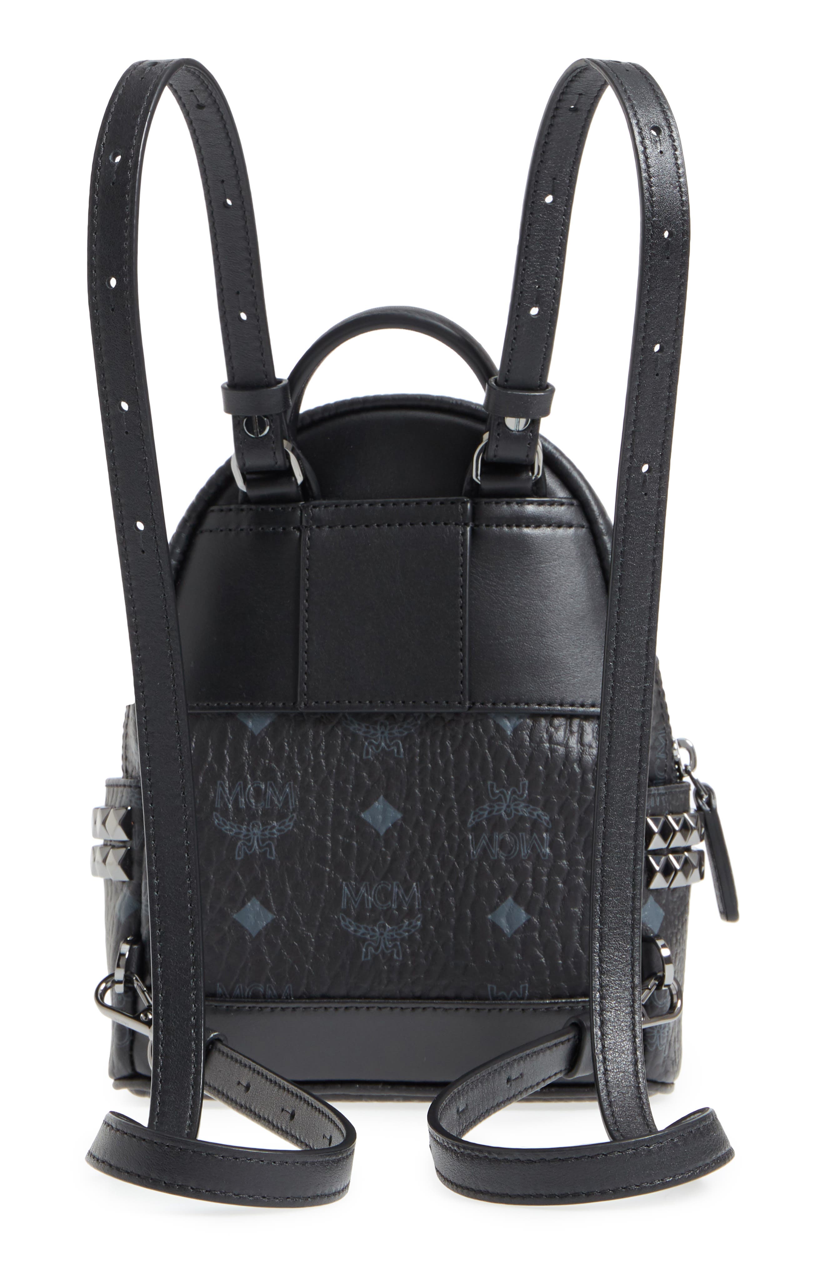 X-Mini Stark Side Stud Convertible Backpack, Alternate, color, BLACK