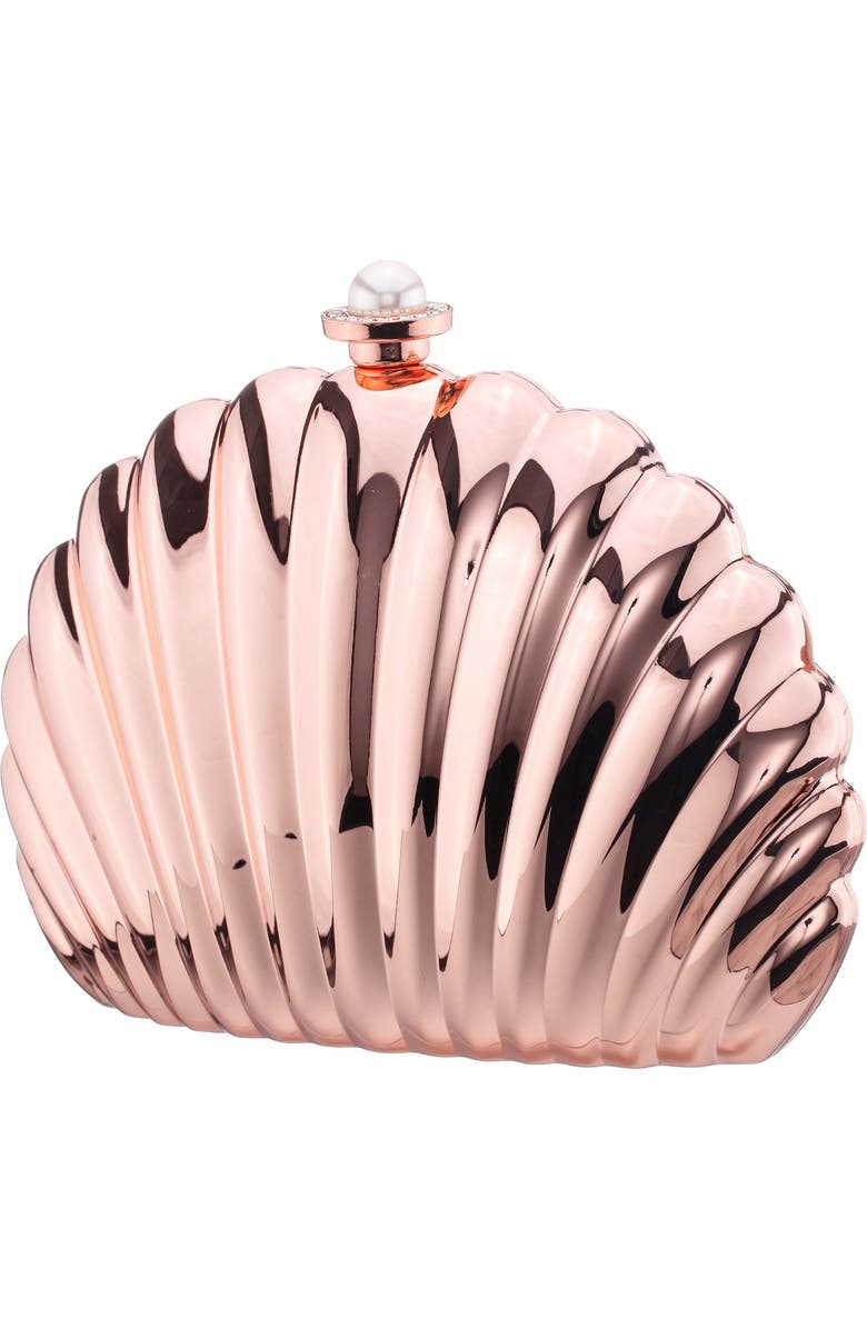 Nina Mariam Shell Clutch, Alternate, color,