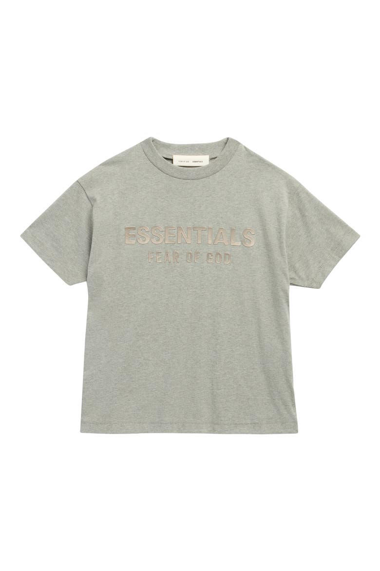 Kids' Logo Graphic Cotton T-Shirt, Main, color, CONCRETE HEATHER