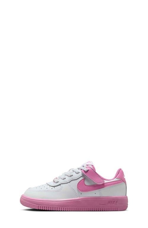 Nike Force 1 Low Easyon Basketball Sneaker In White/magic Flamingo