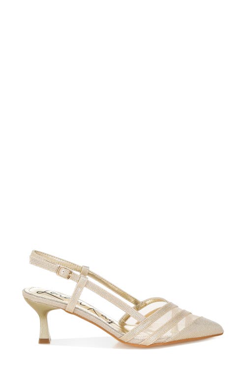 London Rag Daldra Pointed Toe Pump In Gold