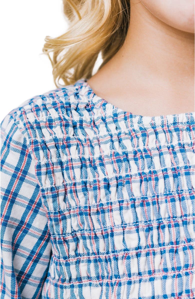 Hope & Henry Girls' Organic Smocked Long Sleeve Dress, Toddler, Alternate, color, 