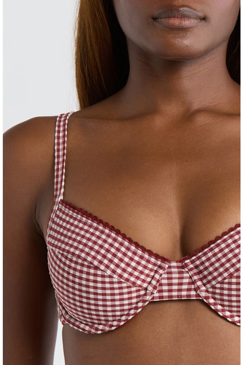 Decorative Underwire Bikini Top, Alternate, color, COCO KISSES