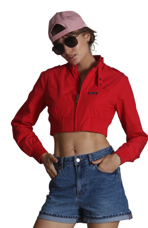 Women's Mini Cropped Racer Jacket