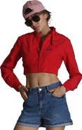 Members Only Women's Mini Cropped Racer Jacket