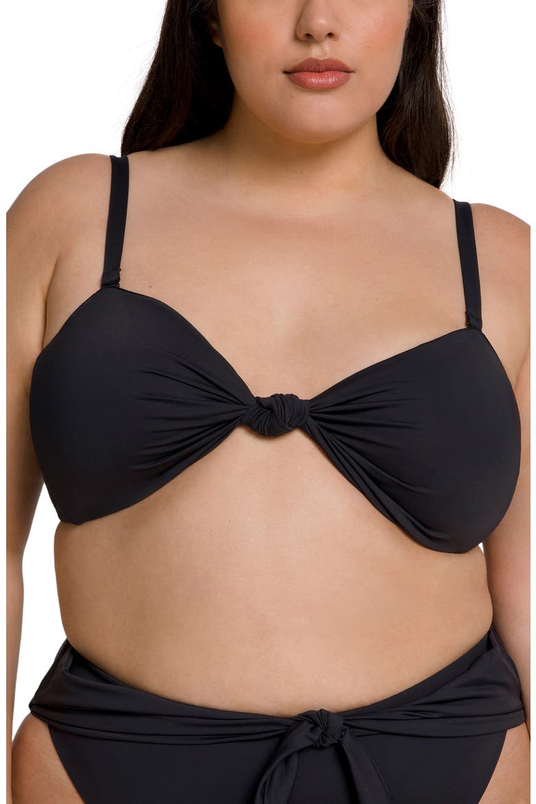 Sexy Twist Swim Top, Alternate, color, BLACK001