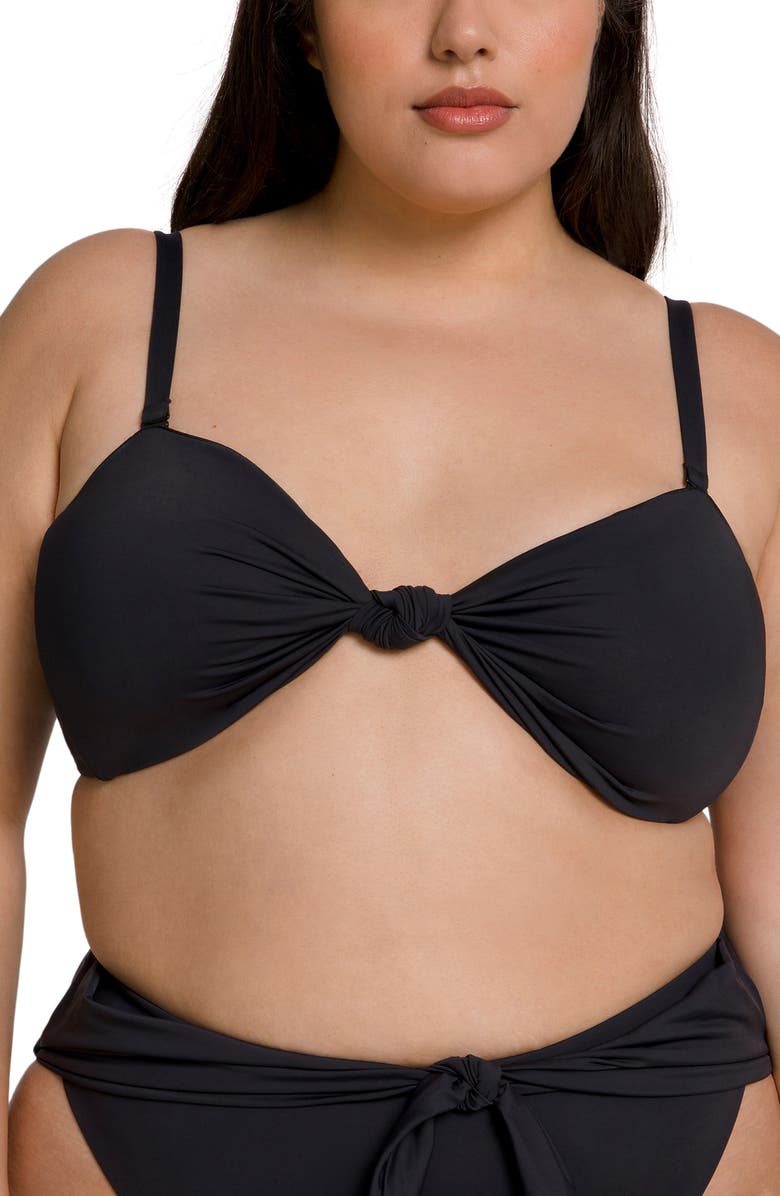 Good American Sexy Twist Swim Top, Alternate, color,