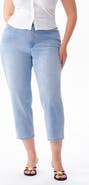 Bayeas Super High Waist Crop Tapered Mom Jeans