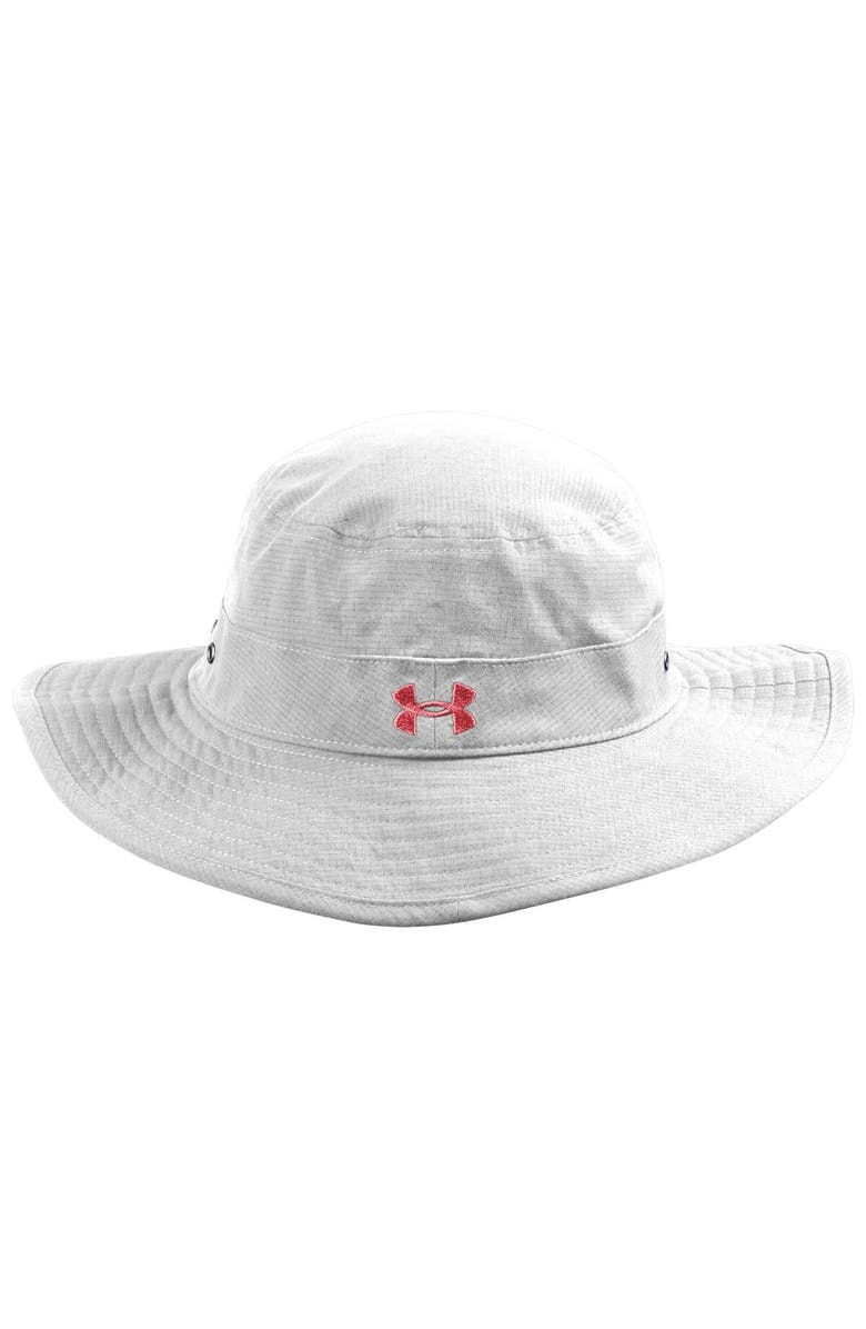 Under Armour Men's Under Armour White Utah Utes Performance Boonie Bucket Hat, Alternate, color, 
