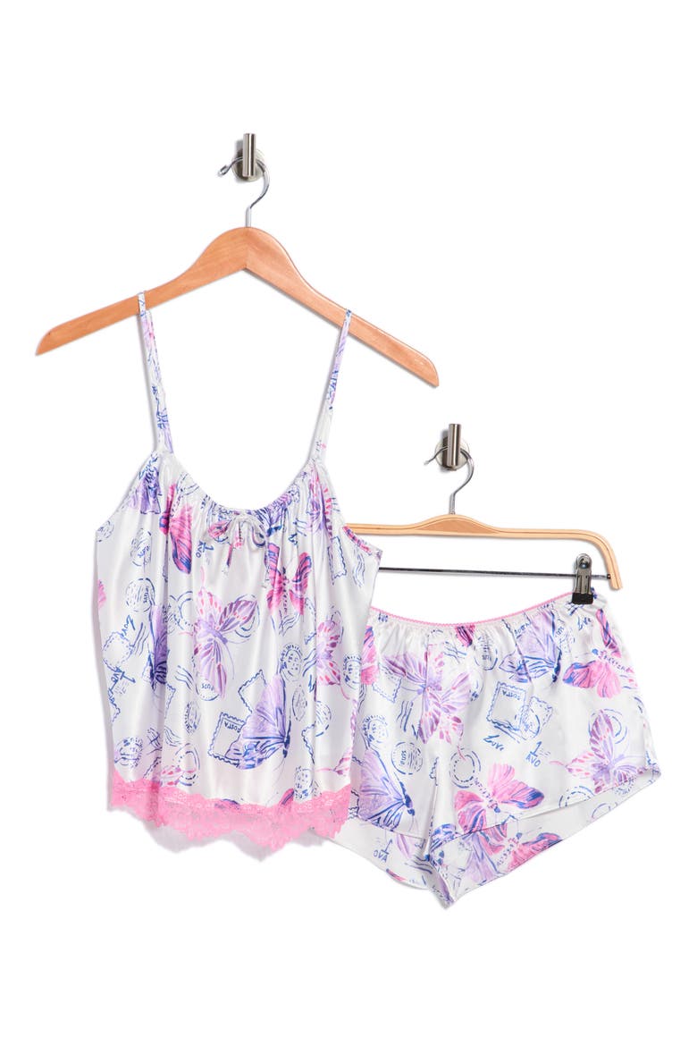 Summer Cami & Short Pajamas, Alternate, color, IVORY