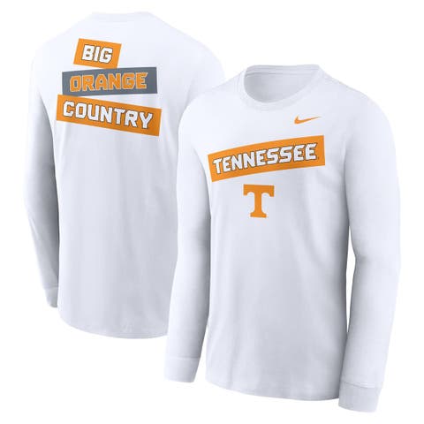 Men's Nike White Tennessee Volunteers Two-Hit Classic Location Long Sleeve T-Shirt