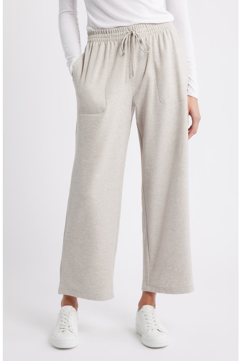 Ankle Wide Leg Sweatpants, Main, color, BEIGE TAUPE