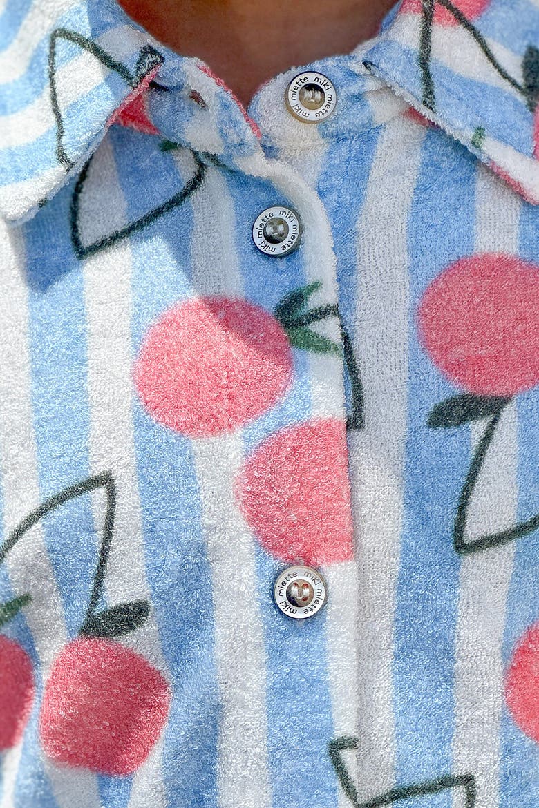 Dakota Cotton Boxy Buttondown, Alternate, color, Blue Stripe