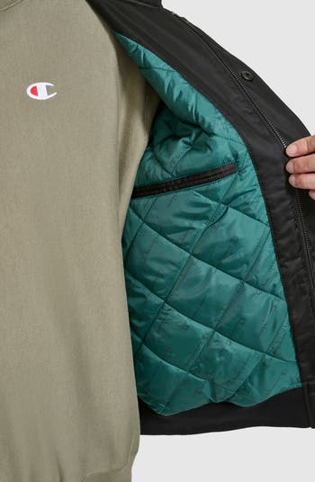 Water Resistant Hooded Bomber Jacket