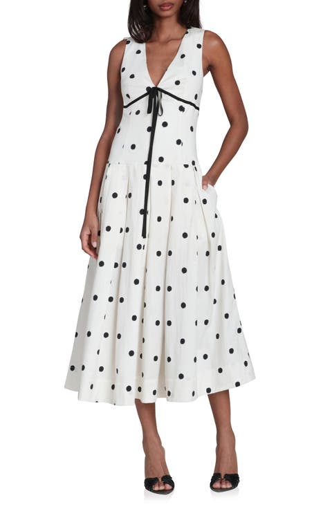 Dot Sleeveless Maxi Dress