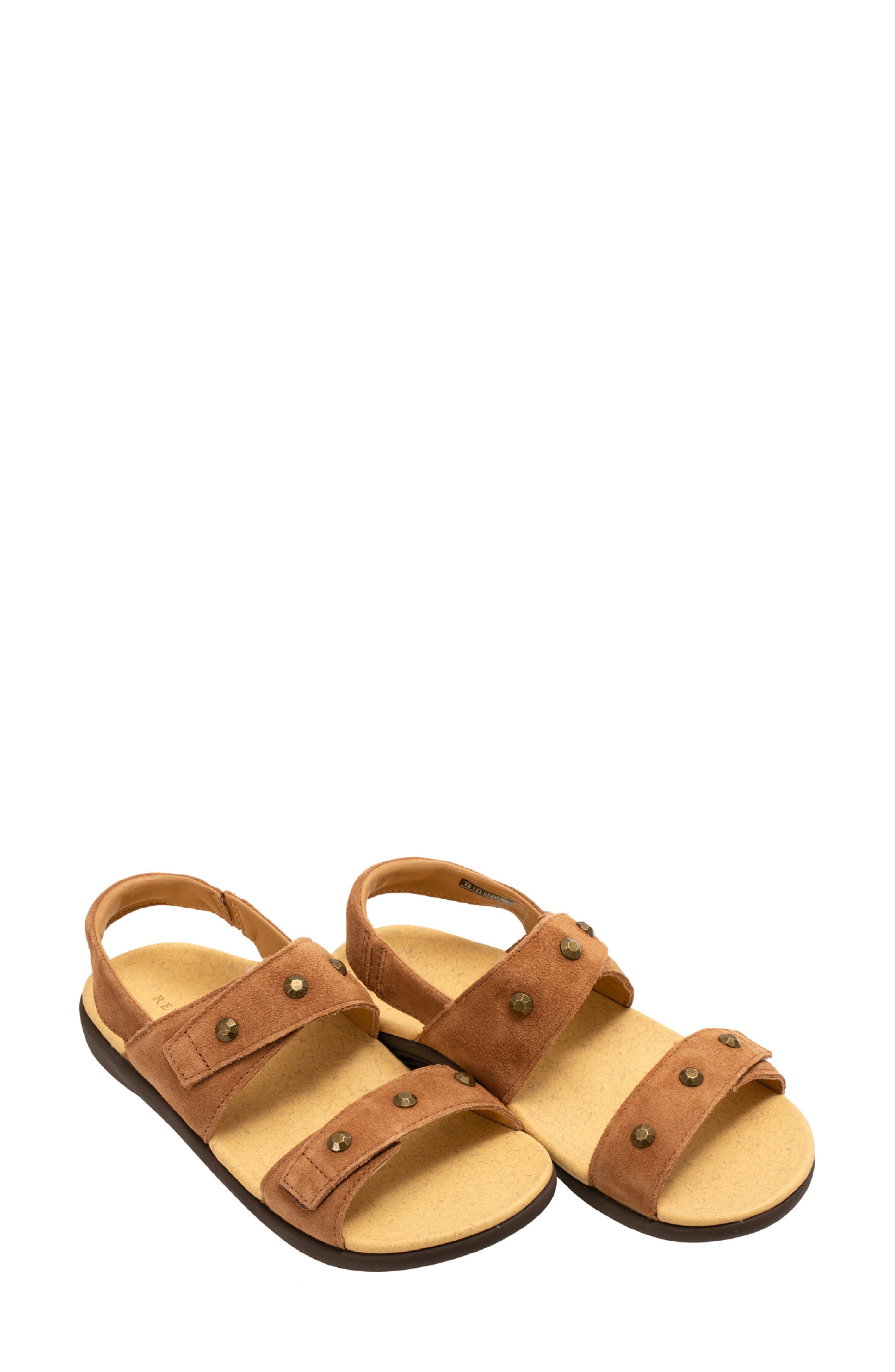 Terra Leather Sandal, Main, color, BISON