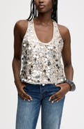 Sam Edelman Paillette Crop Tank